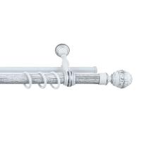 Карниз "Валанс" + У-шина 2,4 белое серебро/патина