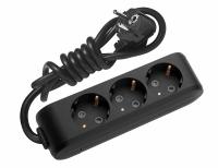 Удлинитель 3гн 5м ПВС 3*0,75 ГОСТ 3500Вт черный Атлант