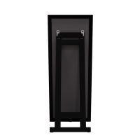 Зеркало MIXLINE "Графика" 600*1500 напольное, алюм. профиль Черный