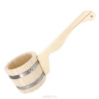 Ковш-черпак 0,6л, бондарный с гор. ручкой "Банные штучки" 3589