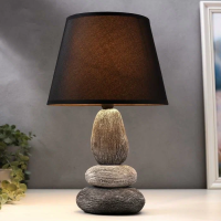 Лампа настол. 16446/1GR Сер-Черн. 40w E14 22*22*34 RISALUX