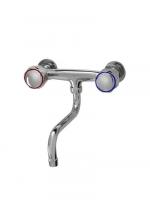Смеситель для кухни настен 1/2 кер Иркутск НАСТ-К 21 ЭРИКА метал мах, ниж. излив