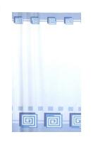 Штора для ванной 100% полиэстер эконом 170*200(голубой фон)