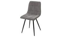 Стул Чили (велюр Серый+черная опора)