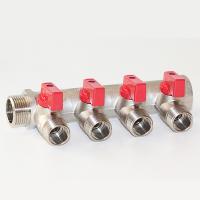 Коллектор 3/4"х1/2" с отсекающими кранами 4 выхода - 4/22  