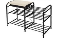 Этажерка Люкс 5 с ящиком Черная ЭТЛ5 (790*330*510)