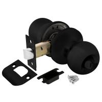 Ручка защелка 6072 ВL-В (фик) черный