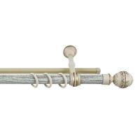 Карниз "Валанс" + У-шина 1,6м Чайное Золото/Патина