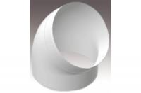 Колено круглое угол 45 D125 ПВХ 12,5ККП 45