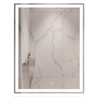 Зеркало MIXLINE "Норма-лайт" 600*800 ал. профиль, светодиод. подсв. сенсорный выкл.