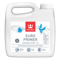 Грунтовка EURO PRIMER 3л ТИККУРИЛА