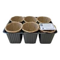 Набор Цветочный урожай 6шт (60*60+кассета) мини торфяные горшки