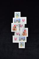 Часы фоторамка М1213B white color