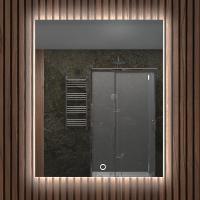 Зеркало Кронас 500х700мм вертик. прямоуг.с фронтальной LED подсветкой SANTREK HOME