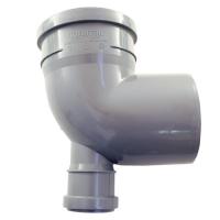 Отвод 110  угол 90 с выходом 50 (фронт)