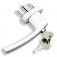 Ручка д/окон ПВХ WH 008 ключ белая