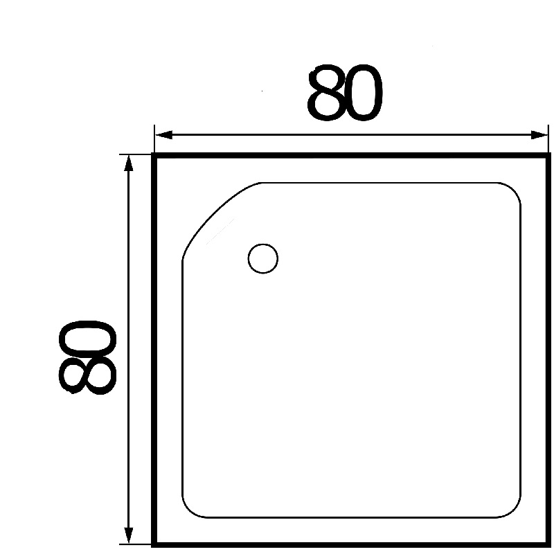 Чертеж душевого поддона