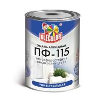 Эмаль ПФ-115, черный матовый 1,8кг Olecolor