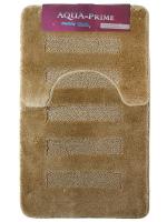 Коврик для в/к из 2 шт. 50*80 бежевый  AQUA Prime MELANY