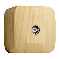 Розетка 1-местн. ТВ Светлое дерево 5-862МГц Минск EKF