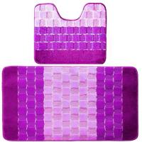 Коврик для в/к BANYOLIN SILVER из 2-шт.50*80 сиреневый