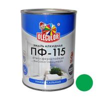 Эмаль ПФ-115, зеленое яблоко 1,8кг Olecolor