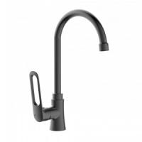 Смеситель д/кухни Базальт 323535 серый мат., выс.изл. АНТЕЙ