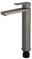 Смеситель д/умыв высокий FS8711Q Fmark графит, нерж. сталь
