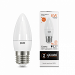 Лампа 6W E27 2700K LD33216 Gauss LED Eleventary Candle