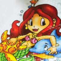 Коврик-spa для ванны 68*38 Русалочка AQUA-Prime Cristal