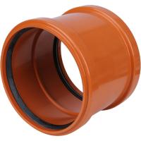 Муфта двойная 110  НАРУЖНАЯ ПП ПОЛИТЕК