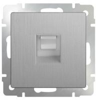 Розетка Ethernet RJ-45 WL-RJ-45 (серебро  рифл.) Werkel