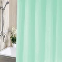 Штора д/ ванн п/э А-Стиль Зеленый 180x180 см 