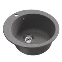 Мойка ML-GM13 круг 495мм Графит гл.чаши 200мм