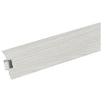 Плинтус 55мм ЯСЕНЬ БЕЛЫЙ 2,2м Идеал Комфорт