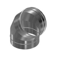 Колено нерж. д=120, 45гр., 2-х секц. (430/0,8мм)