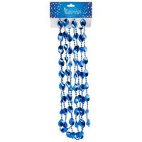 Бусы "Эллипс" 2,7м синий 2см 104066