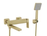 Смеситель д/ванны FS8724-22С Fmark золото мат. нерж. сталь