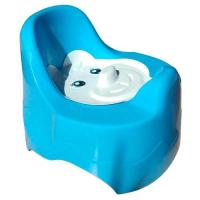 Горшок "Мишутка" с крышкой (голубой) г.Ижевск