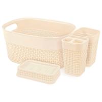 Набор д/ванной "Осло" 4пр. молочный РТ1337 Optima