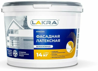 Краска фасадн.,моющ.,белоснежн. Лакра 14кг