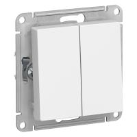 Переключатель 2-кл (белый) 10АХ ATLASDESIGN