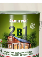 Защитное текстурное покрытие древесины (Белый) 2,7л "Акватекс"