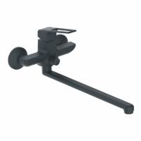 Смеситель д/ванны Турмалин 413535 черн. мат. L-30 АНТЕЙ