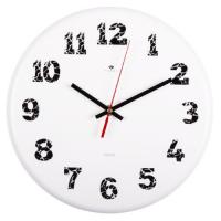 Часы 2626-008 Белый Кракелюр "Рубин" 27см