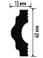 Плинтус потолочный  М40/15 2м Плинтекс