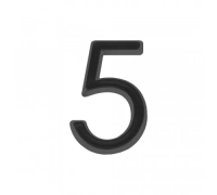 Цифра "5" BL черный ABS пластик Fuaro