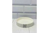 Мыльница "Norden" черно-бел. пп SWP-7024BLK-04 Swensa