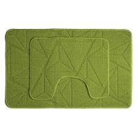 Коврик для в/к из 2 шт. 50*80 св.зеленый 2267 AQUA Prime Cross LOOP