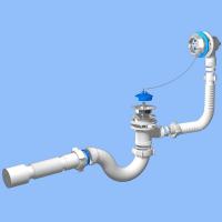 Сифон для ванны с выпуском 1/2 с/г (Е 155)  Анипласт